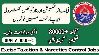 Excise Taxation & Narcotic Control Department Punjab Jobs 2024 through PPSC