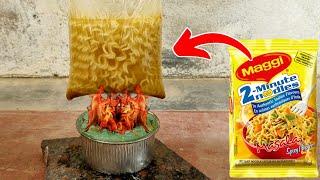 Cooking Maggi In Polythene  | 100% Real | Maggi Experiment