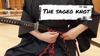 iaido: Tying the sageo