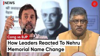 Nehru Memorial Name Change: Opposition And BJP Clash Over Renaming Nehru Memorial Museum & Library