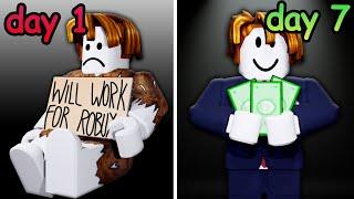 I Spent 7 Days Playing Roblox Donation Games