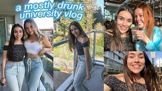 a mostly drunk college party vlog