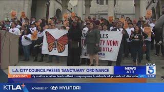 LA. City Council adopts 'sanctuary city' ordinance