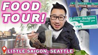 VIETNAMESE FOOD TOUR || [Little Saigon, Seattle] Beef Bone Pho, Banh Mi Dac Biet, Vietnamese Cafe!