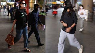 Karishma Kapoor With Daughter Samaira Kapoor Snapped Together @ Mumbai Airport