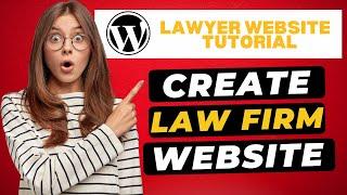 How To Create A Law Firm Website In WordPress  | Lawyer Website Tutorial