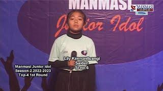 Vote for Lily Kimnuntluangi | Sl-no-6 | Manmasi Junior Idol Season-2 Top-4 2023