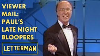 Viewer Mail: Paul Shaffer's Best Of Late Night Bloopers | Letterman