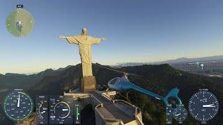 Flight Simulator 2024 - Cristo Redentor, Rio de Janeiro