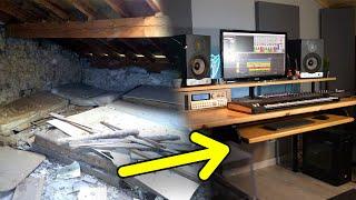 From TRASH to NEW music production Studio | Home Studio Tour 2023