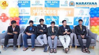 Narayana Group JEE Advanced 2021 Toppers Shares Their Success Strategy - Exclusive Interview
