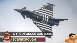 LIVE ARMED FORCES DAY 2024 ARMY, ROYAL NAVY, RAF MARCHES & TYPHOON DISPLAY • SCARBOROUGH 29.06.24