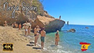 【4K】 THE BEST BEACH IN NERJA SPAIN