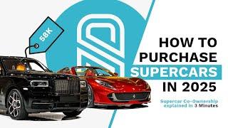 Supercar Co-Ownership explained in 3 Minutes -  How to purchase Supercars in 2025