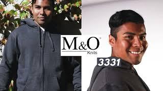 M&O 3331 Unisex Zipper Fleece Hoodie | T-shirt.ca