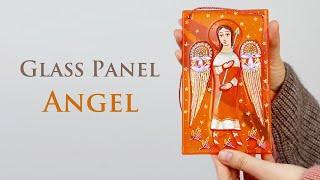 Handmade Angel Glass Panel