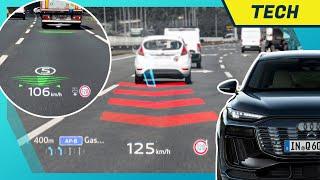 Audi Q6 e-tron: Bestes Augmented Reality Head-up-Display? Testfahrt mit vielen Details des AR-HUD