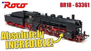 INCREDIBLE MODEL: Roco's Deutsche Reichsbahn BR18 Steam Locomotive Model Railway Review | HO scale