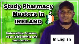 Best Pharmacy masters in Ireland| In English | Abroad Education