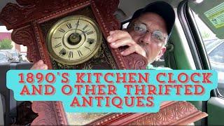 Antique Clock, Art Nouveau Cream and Sugar plus More!