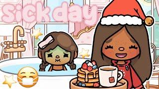 My Daughter is SICK!! (SICK DAY ROUTINE)  | with voice  | Toca Life World Roleplay