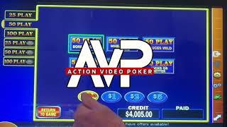 $125 a Push!  50 play video poker in Vegas