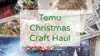 Temu Craft Haul Christmas 2024 - Papers, Stickers, Dies & More