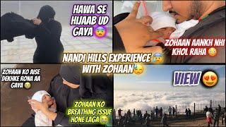 Nandi Hills| Zohaan Ko Breathing Issue|Tez Hawa|Zohaan Ankhe Nhi Khola |Breath Taking View