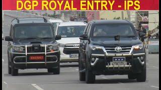 3 Star Fortuner || DGP Gowtam Sawang IPS Royal Entry with High Security Convoy || IPS MOTIVATION.