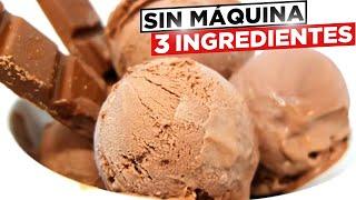 3 ingredientes para un HELADO de CHOCOLATE irresistible: sin maquina heladera ni huevo! 