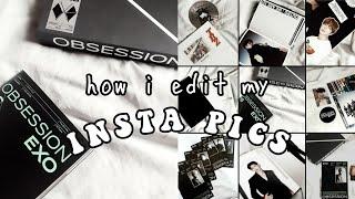 how i edit my instagram photos (bright, white feeds) | kpop collector