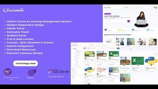 Academix LMS - Learning Management System (Blazor Webapp (.net8.0))