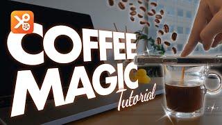 How to Pour Coffee from Your Phone️️ | YouCut Video Editing Tutorial | Trending Magic Editing |