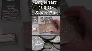 Stacking Engelhard 100 Ounce Silver Bars