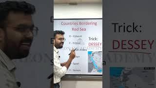 Short trick to remember name of countries bordering Red Sea | UPSC/MPSC | Aeon IAS #ias #upsc #mpsc