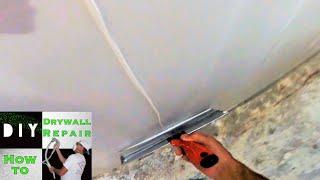 How to skim coat a wall in less then 10 minutes | Diy Drywall Tips and Tricks