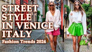 VENICE Street Style !!! Italian Street Style September 2024-New Trends