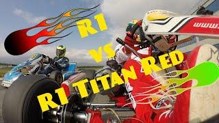 TM KZ R1 VS TM KZ  R1 TITAN RED BATTAGLIA AL KART PLANET BUSCA  TELEMETRIA E NUOVE INQUADRATURE