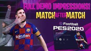 [TTB] PES 2020 DEMO - FULL IMPRESSIONS! - MATCH AFTER MATCH GAMEPLAY!