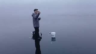 Ice fishing Berkshires Sketchy First Ice