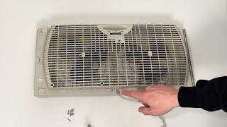 Clean Your Window Fan - Fixing and Cleaning A Reversible Window Fan - DIY