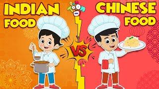 Indian Food vs Chinese Food | Hindi Stories | Hindi Cartoon | हिंदी कार्टून | Puntoon Kids Hindi