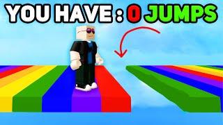 Roblox obby but you have LIMITED JUMPS...