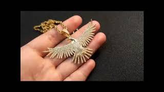 Bling Jewelz | Soaring Eagle Pendant | 14k Gold Hip Hop Jewelry