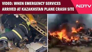 Azerbaijan Plane Crash | Bodycam Footage Of Emergency Services Arriving At Plane Crash Site