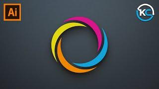 Circle Logo Design in illustrator | KavuCreative