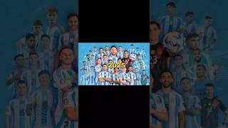 Evolucion de la seleccion de argentina #viral #fym #parati #leomessi #argentina #barcelona #futbol