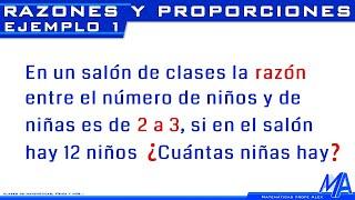 Razones y proporciones | Ejemplo 1