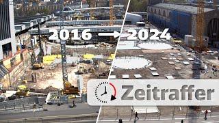 Stuttgart 21: Acht Jahre Baufortschritt im Zeitraffer – Wie der Hauptbahnhof gebaut wurde