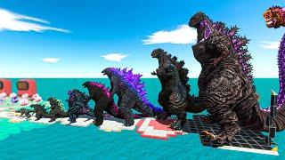 EVOLUTION of SHIN GODZILLA Size Comparison VS Mechagodzilla + KING GHIDORAH + Kong Gauntlet - ARBS